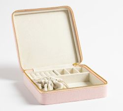 LoveShackFancy Velvet Embroidered Jewelry Box