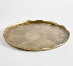 Brass Scalloped Tray