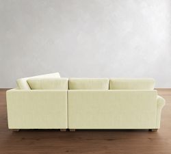 PB Comfort Modern Roll Arm 3-Piece L-Shaped Sectional (115")