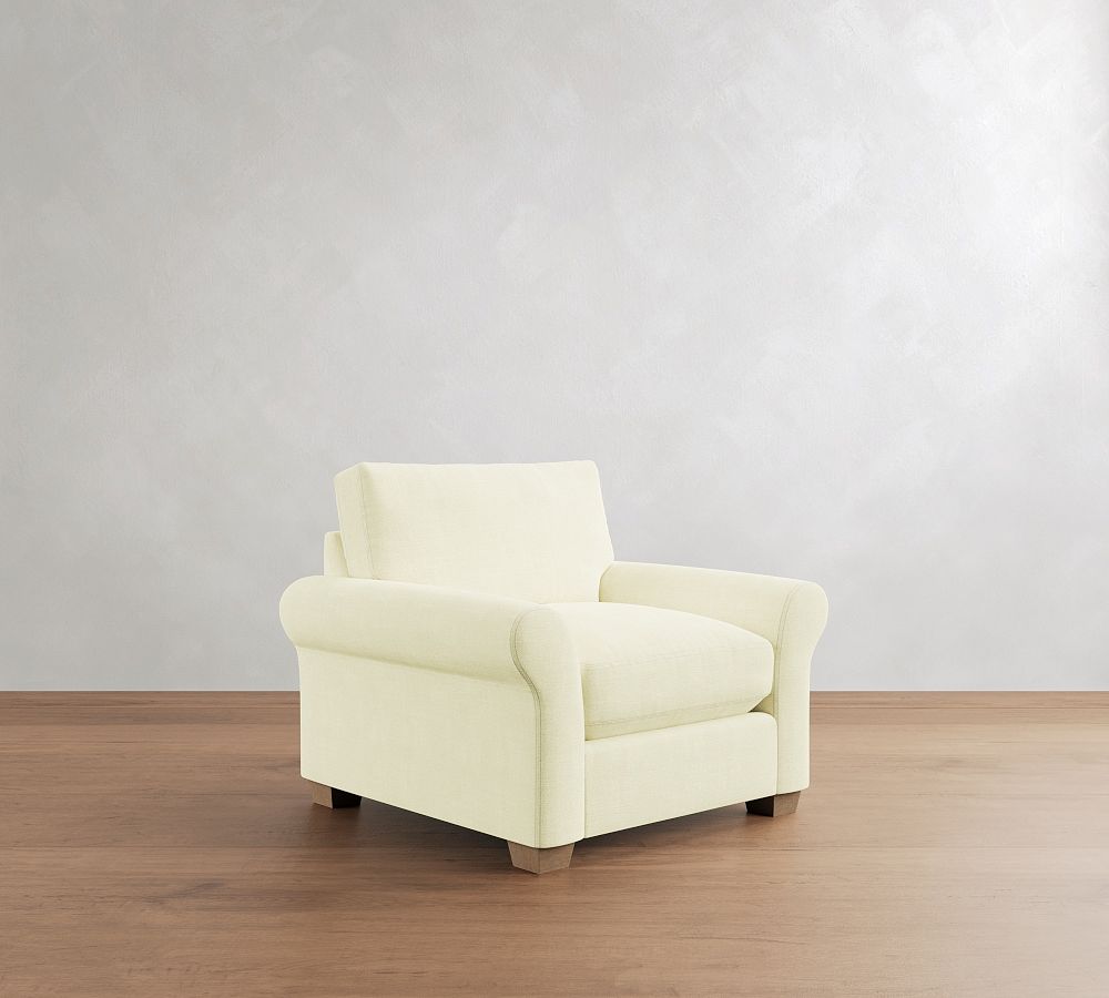 PB Comfort Modern Roll Arm Chair