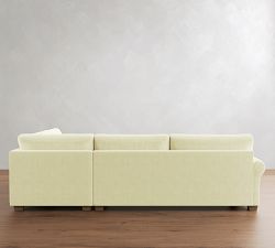 PB Comfort Modern Roll Arm Return Bumper Sectional (124&quot;)