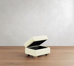 PB Comfort Modern Roll Arm Storage Ottoman
