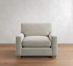 PB Comfort Modern Square Arm Chair and a Half