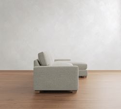 PB Comfort Modern Square Arm Chaise Sectional (100"-126")