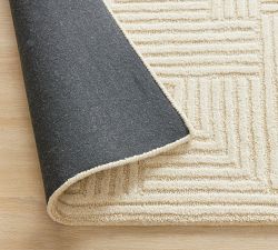 Geo Block Hand-Tufted Wool Rug