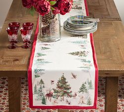 Enchanted Forest Cotton Table Runner