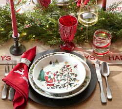 Christmas in the Country Stoneware Dinner Plates - Set of 4