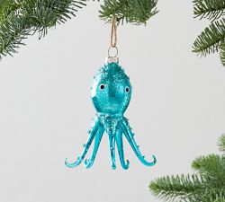 Mercury Glass Sea Creatures Ornaments