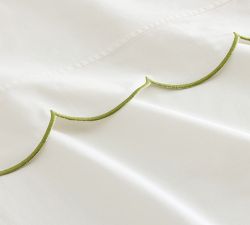 Monique Lhuillier Delphine Scallop Border Sheet Set