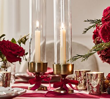 Monique Lhuillier Salerno Hurricane Candle Holder | Pottery Barn