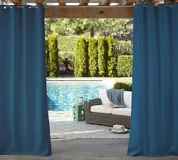 Sunbrella&#0174; Solid Outdoor Grommet Curtain