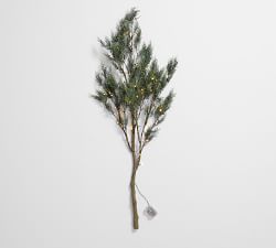 Lit Faux Juniper Branch