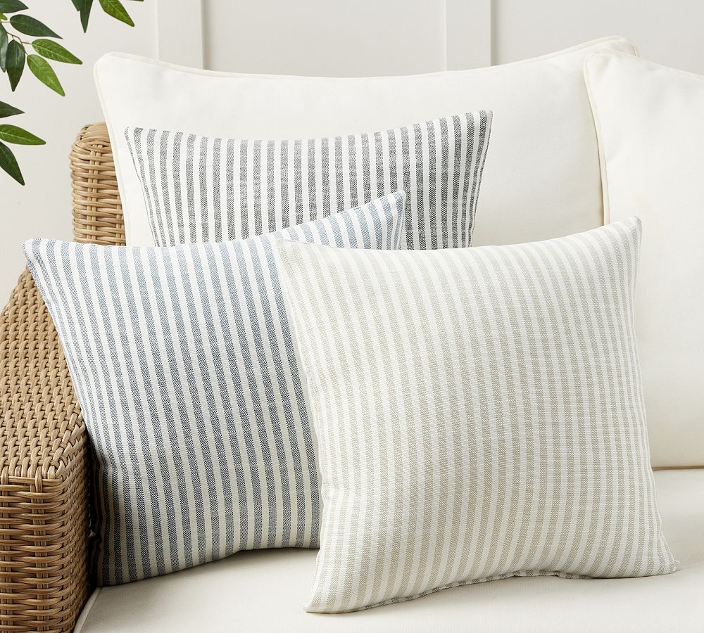 Performance Petite Striped Outdoor Pillow