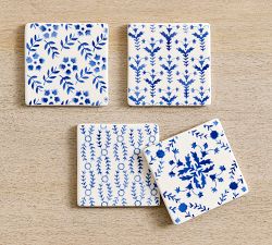 Mark D. Sikes Clementine Coasters - Mixed Set of 4