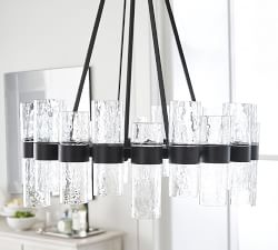 Penni Recycled Glass Chandelier (24")
