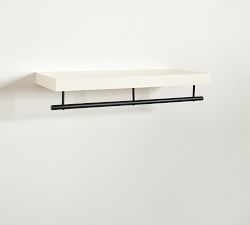 Brighton Closet Shelf With Rail (36&quot;-48&quot;)