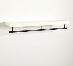 Brighton Closet Shelf With Rail (36&quot;-48&quot;)