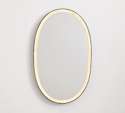 Artisanal Oval LED Mirror