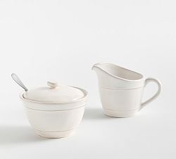 Cambria Stoneware Cream &amp; Sugar Set