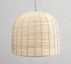 Cambria Rattan Pendant (17"-26")