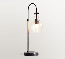 Flynn Recycled Glass USB Table Lamp (27&quot;)
