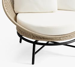 Tulum Wicker Swivel Outdoor Papasan