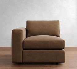 Build Your Own Carmel Wide Arm Leather Sectional
