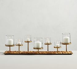 Draper Brass Candle Holder Centerpiece