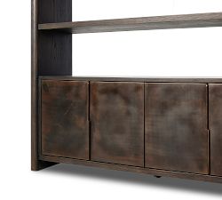 Eric Open Bookcase with Cabinets