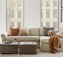 Suede Sherpa Ball Pillow