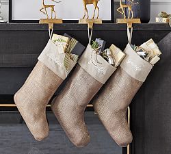 Gold Metallic Jute  Stocking
