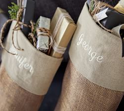 Gold Metallic Jute  Stocking