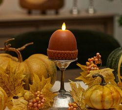 Premium Flickering Flameless Fall Figural Candle