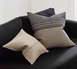 Amada Handloomed Single Striped Pillow Cover