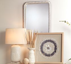 Audrey Beaded Rectangular Wall Mirror