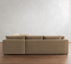 Palmetto Leather 2-Piece L-Shaped Sectional (117")