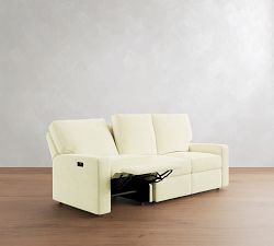 PB Comfort Modern Square Arm Power Reclining Sofa (86")