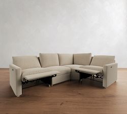 Westwood Slim Arm Power Reclining Reversible Wedge Sectional - Storage Available (116&quot;-128&quot;)