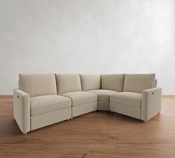 Westwood Slim Arm Power Reclining Reversible Wedge Sectional - Storage Available (116&quot;-128&quot;)