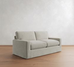 PB Comfort Modern Square Arm Slipcovered Sleeper Sofa (57"-81")