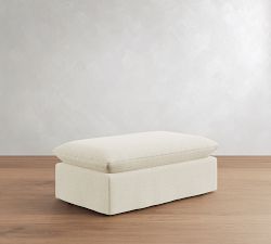 Palmetto Slipcovered Ottoman