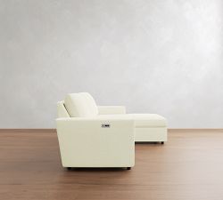 Dream Power Reclining Chaise Sectional - Storage Available (115"-127")