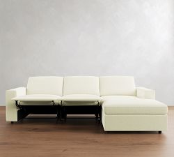 Dream Power Reclining Chaise Sectional - Storage Available (115"-127")