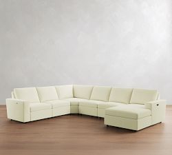 Dream Power Reclining L-Shaped Chaise Sectional (154"-166")