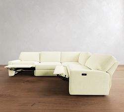 PB Comfort Modern Square Arm Power Reclining Reversible Wedge Sectional (119"-133")