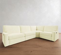 PB Comfort Modern Square Arm Power Reclining Reversible Wedge Sectional (119"-133")