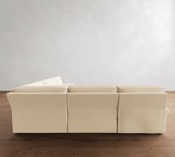 PB Comfort Roll Arm Power Reclining L-Shaped Sectional (122"-136")
