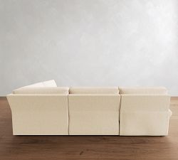 PB Comfort Roll Arm Power Reclining Reversible Wedge Sectional - Storage Available (122&quot;-136&quot;)