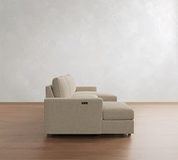 Westwood Square Arm Power Reclining Double Chaise Sectional (141"-165")