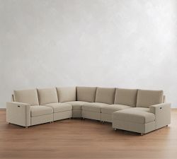 Westwood Square Arm Power Reclining L-Shaped Chaise Sectional (138"-175")